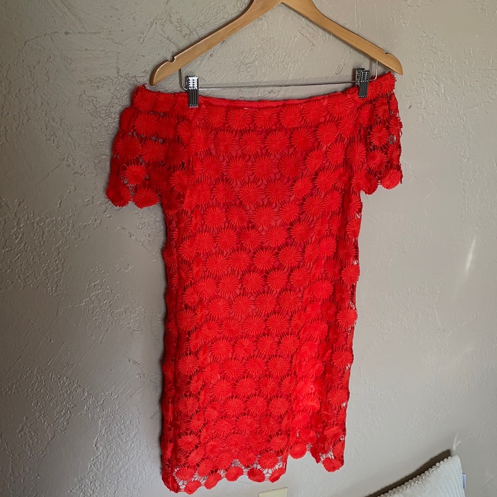🦋Trina Turk Merengue Daisy Crochet Dress. Sz S. - Picture 3 of 7
